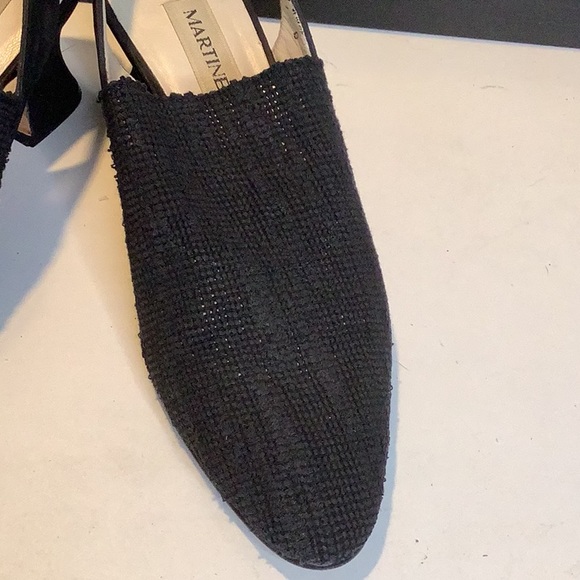Martinez Valero Woven Black Slingback Size 7 - Picture 3 of 11